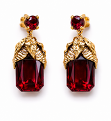 Faux Ruby Earrings