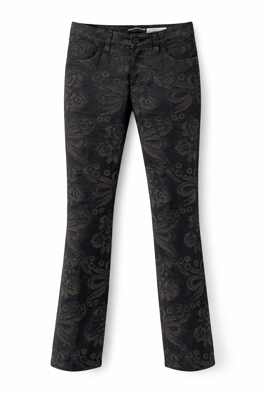 Floral Embroidered Pants