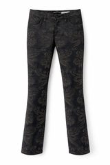 Floral Embroidered Pants