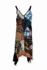 Patchwork Beaded Dress