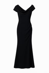 Body Con Floor length Black Dress