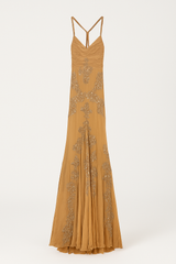 Stunning 1990's Gown with Beaded Detailing