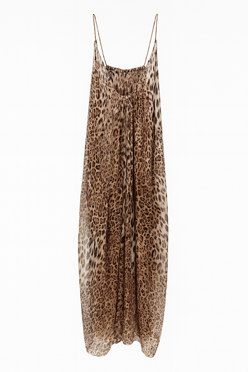 Leopard Print Silk Dress
