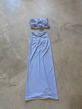 Dusty Blue skirt and Top set