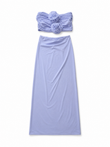 Dusty Blue skirt and Top set