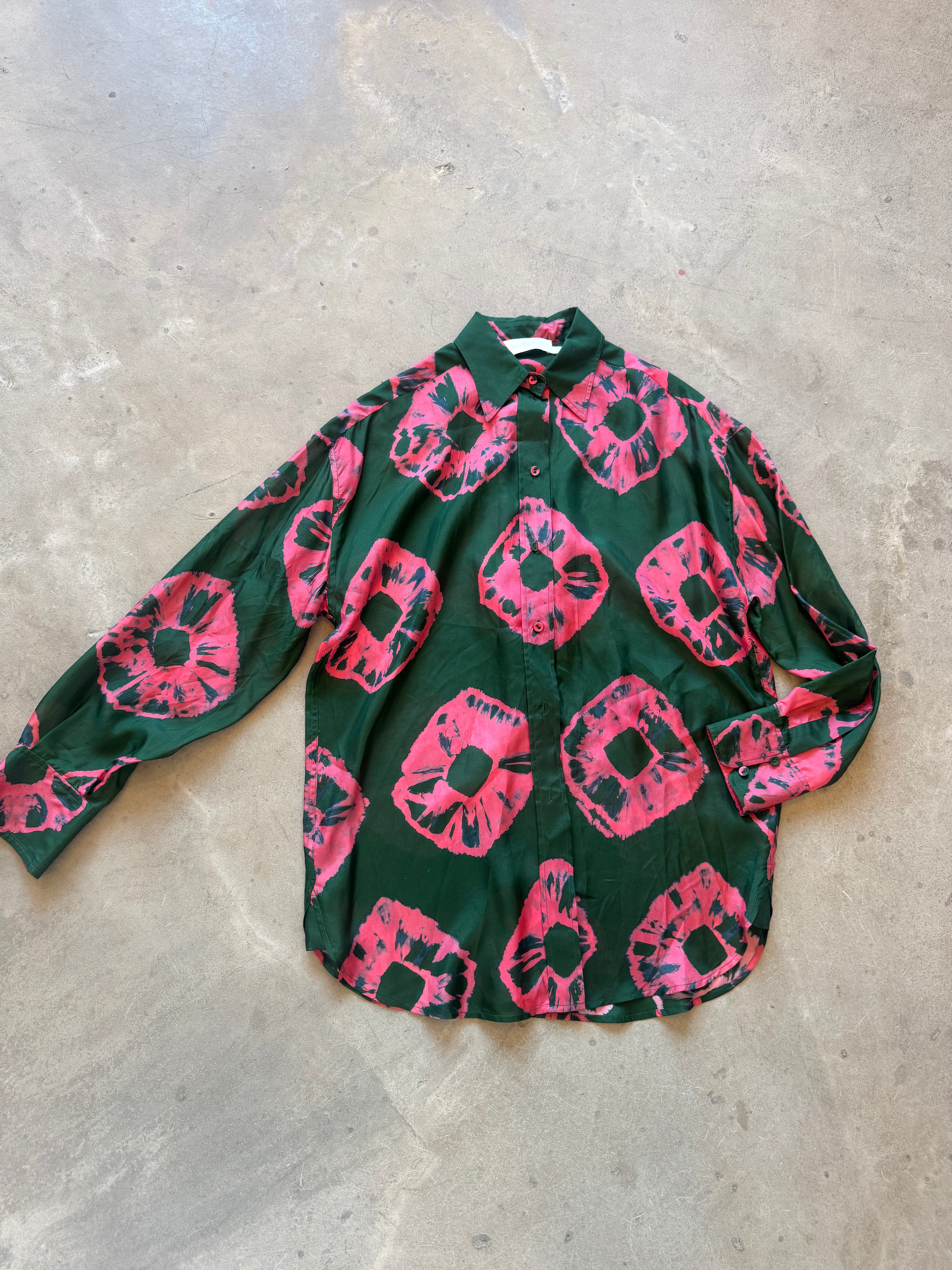 Tie Dye Silk Shirt