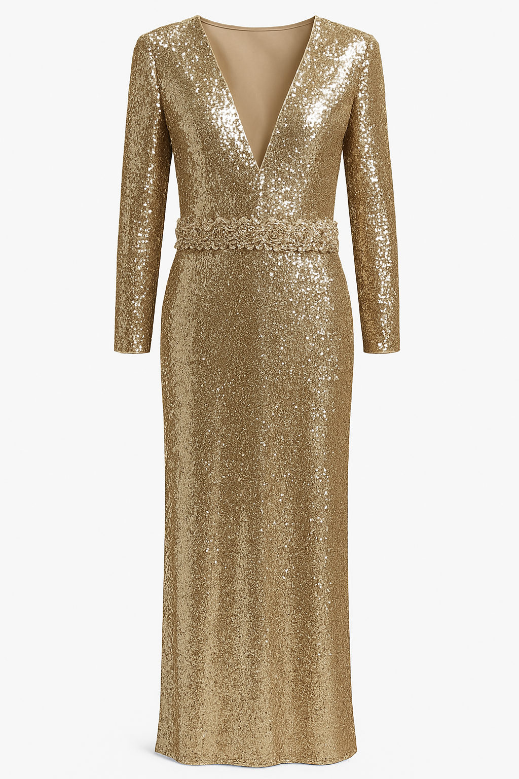 Gold Beaded Gown