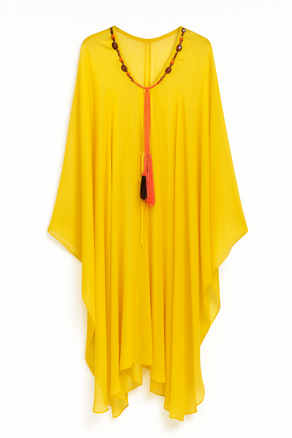 Yellow Chiffon Cape