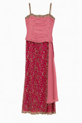 Beaded Top, Scarf and Skirt Set