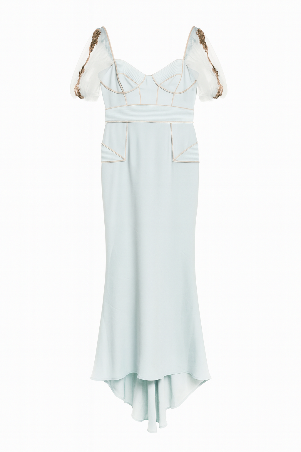 Baby Blue and Gold Gown