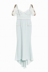 Baby Blue and Gold Gown