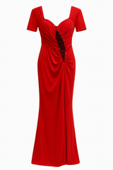 Red Dress with Beaded Rouched Front worn on the cover of her album Ejaz