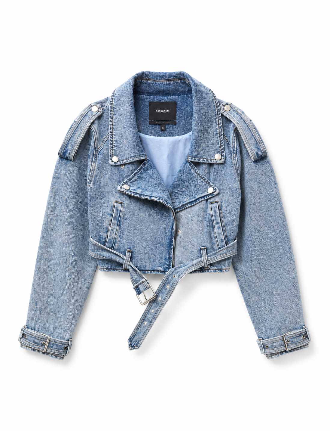 Denim Biker Jacket