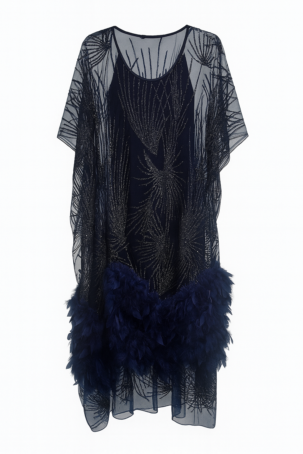Gown with Feathers