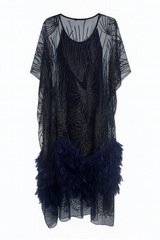 Gown with Feathers