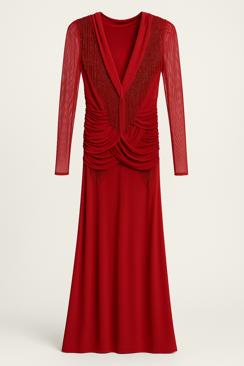 Red Beaded dress