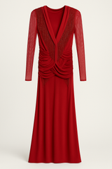 Red Beaded dress