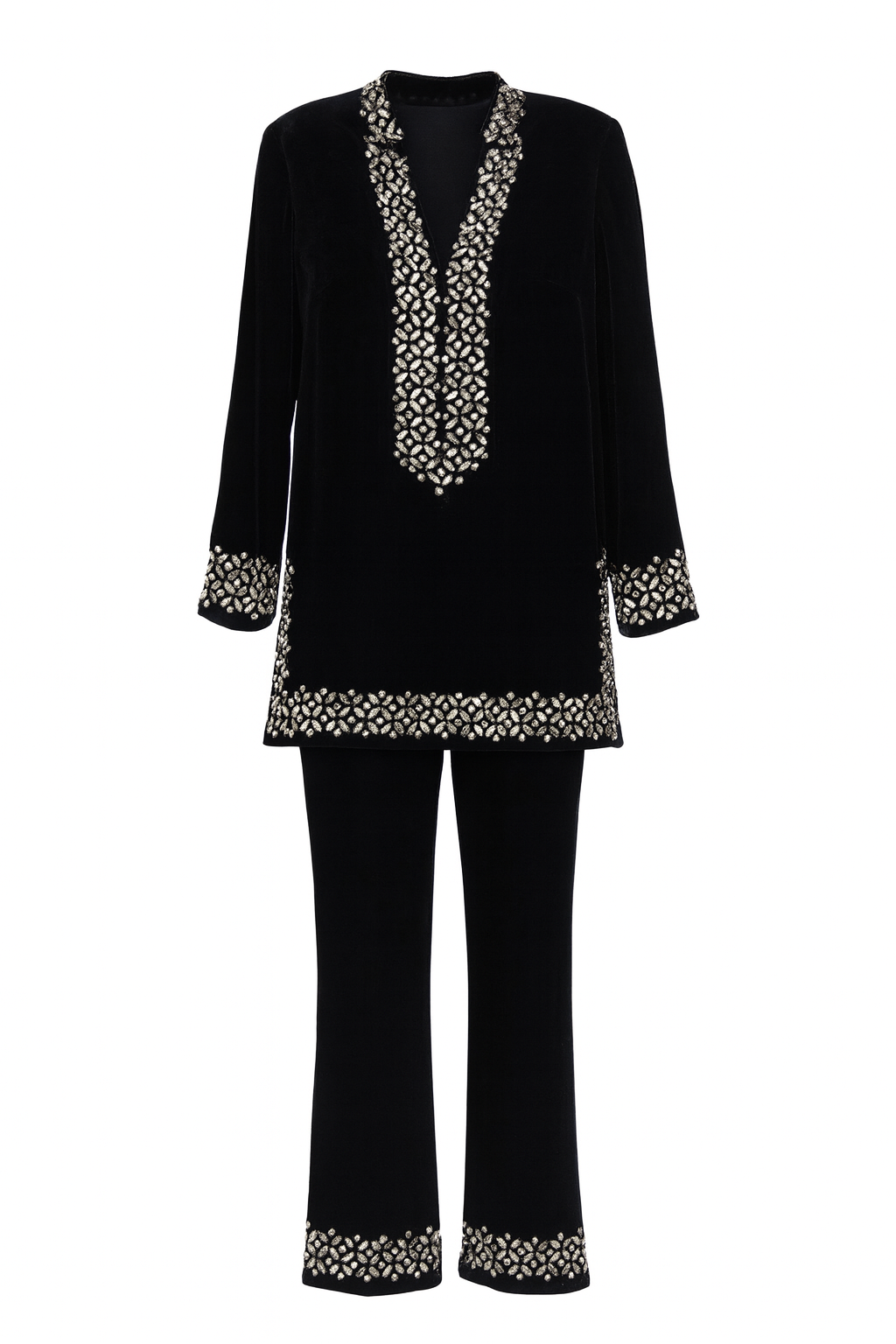 Two Piece Velvet Tunic and Pant