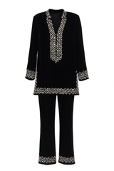 Two Piece Velvet Tunic and Pant