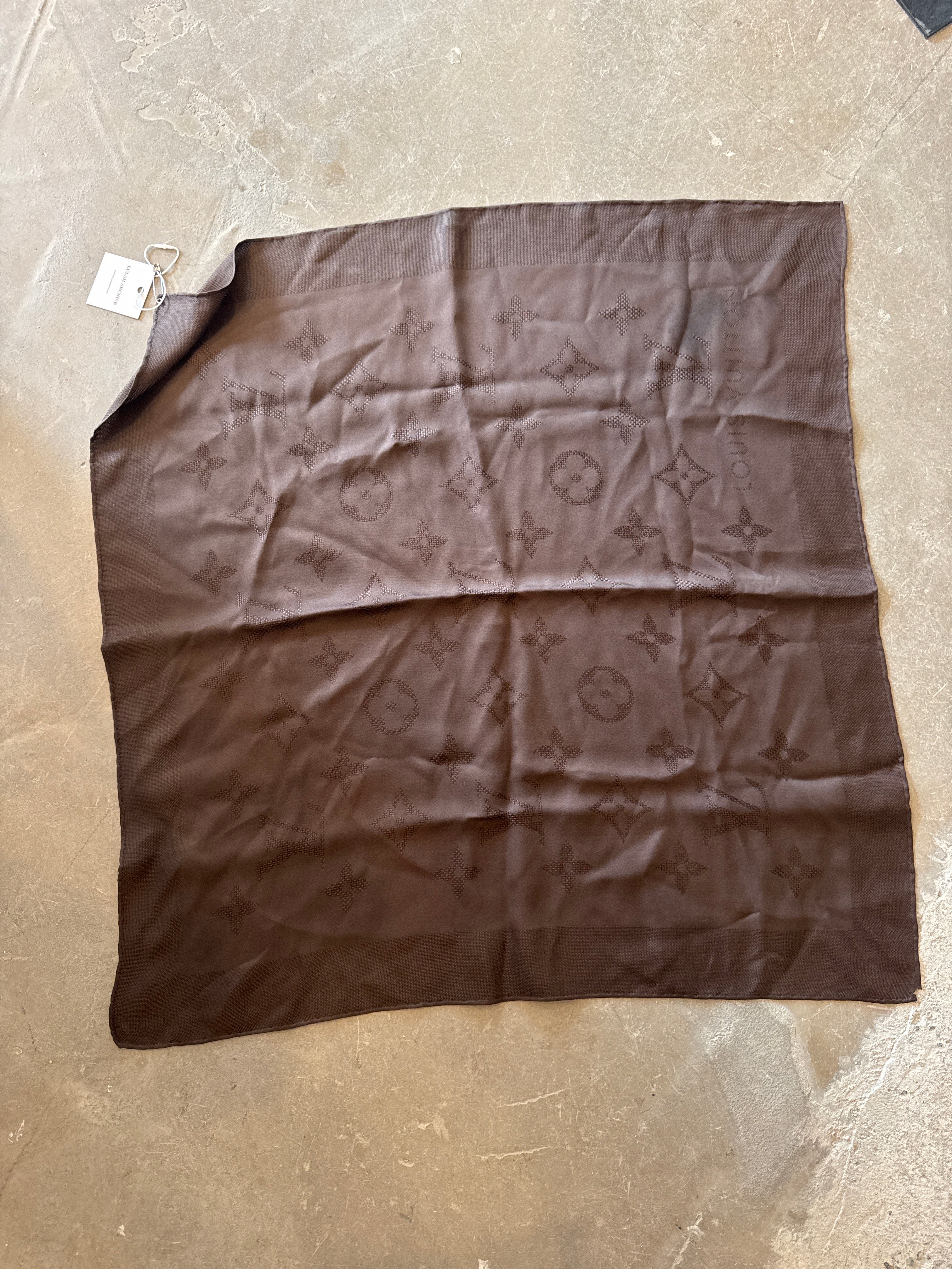 Silk Monogram Scarf