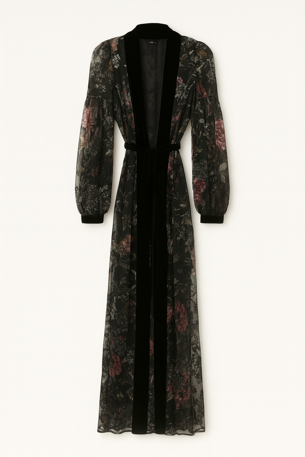 Velvet & Floral sequins Robe