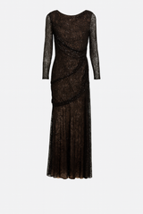 Sequins Netting over nude dress