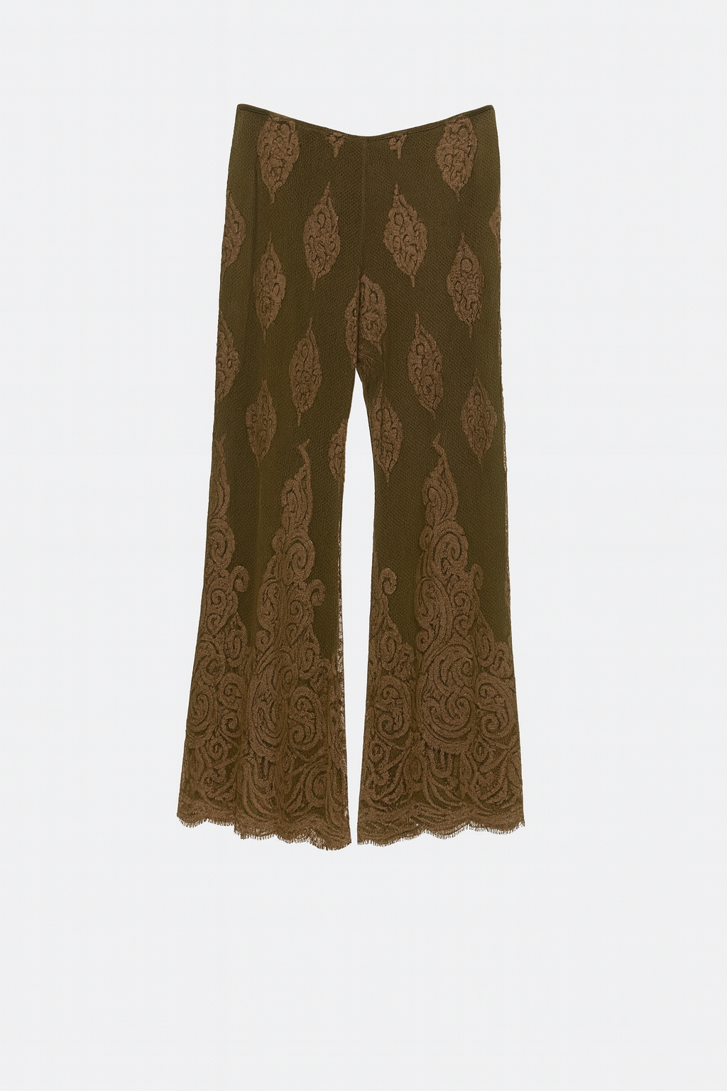 Green Lace Pants