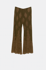Green Lace Pants
