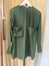 Green Silk Shirt