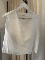 Cropped Frayed Top