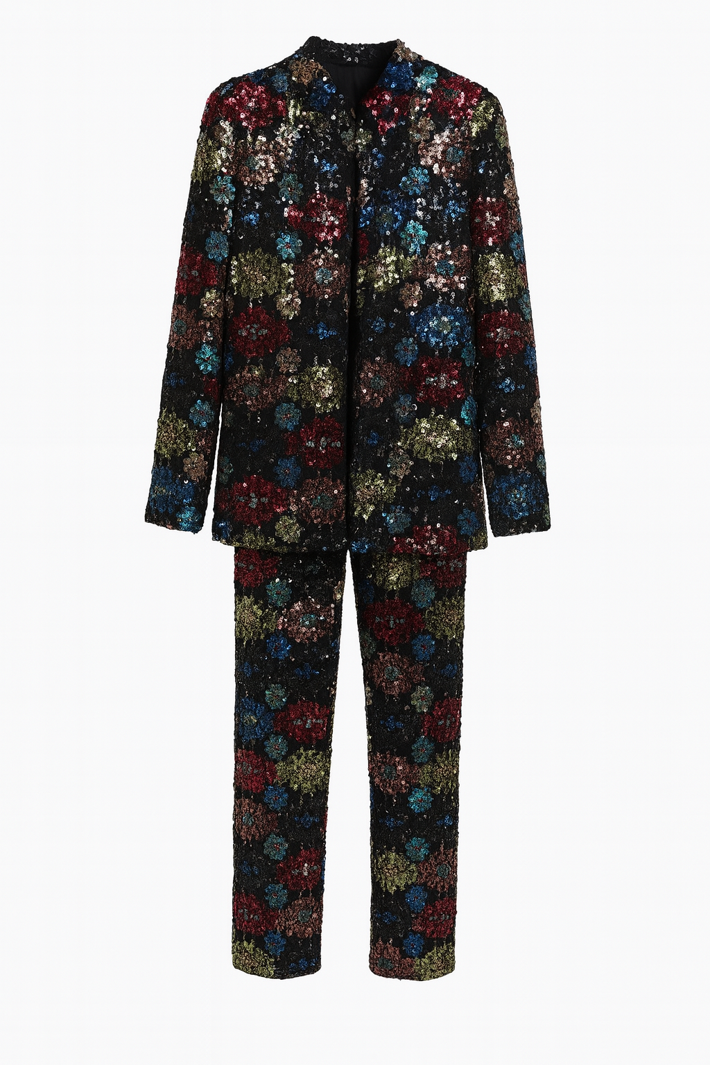 Sequins Jacket and Pant Set