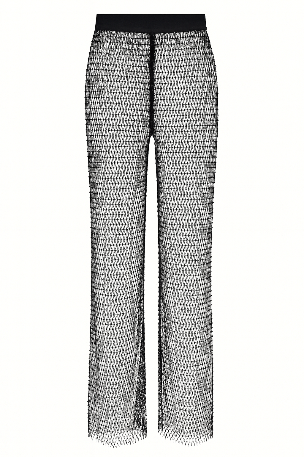 Black Mesh Pants