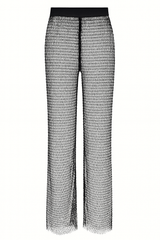 Black Mesh Pants
