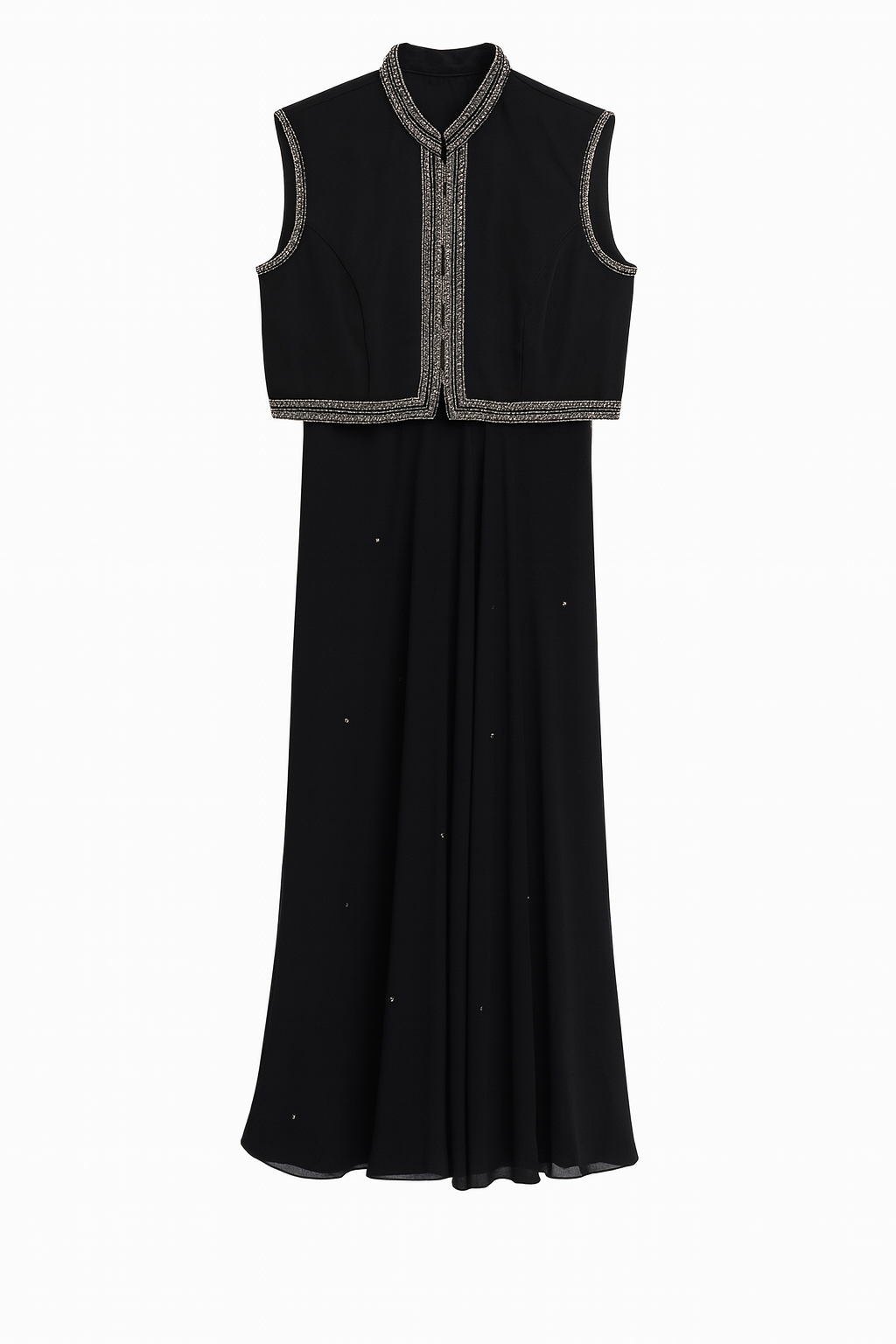 Iconic 2000 Vest and Skirt with Rhinestones