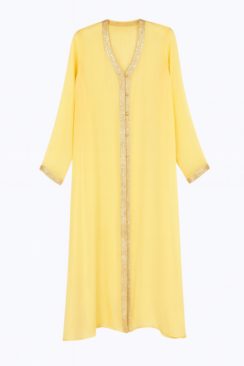Yellow Silk Caftan from Hayahoo music video