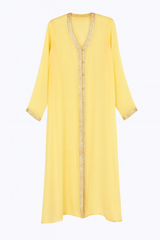 Yellow Silk Caftan from Hayahoo music video