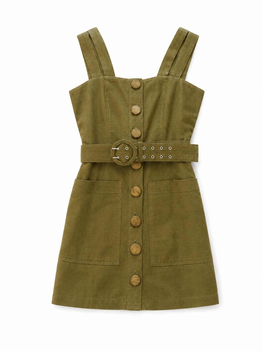 Green Linen Dress