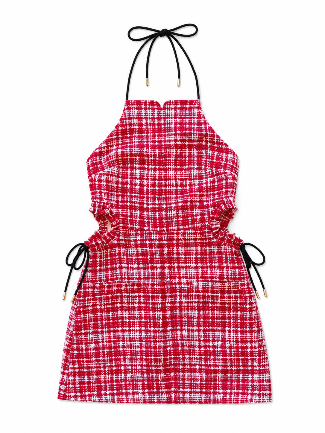 Red Tweed Mini Dress