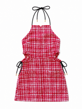Red Tweed Mini Dress