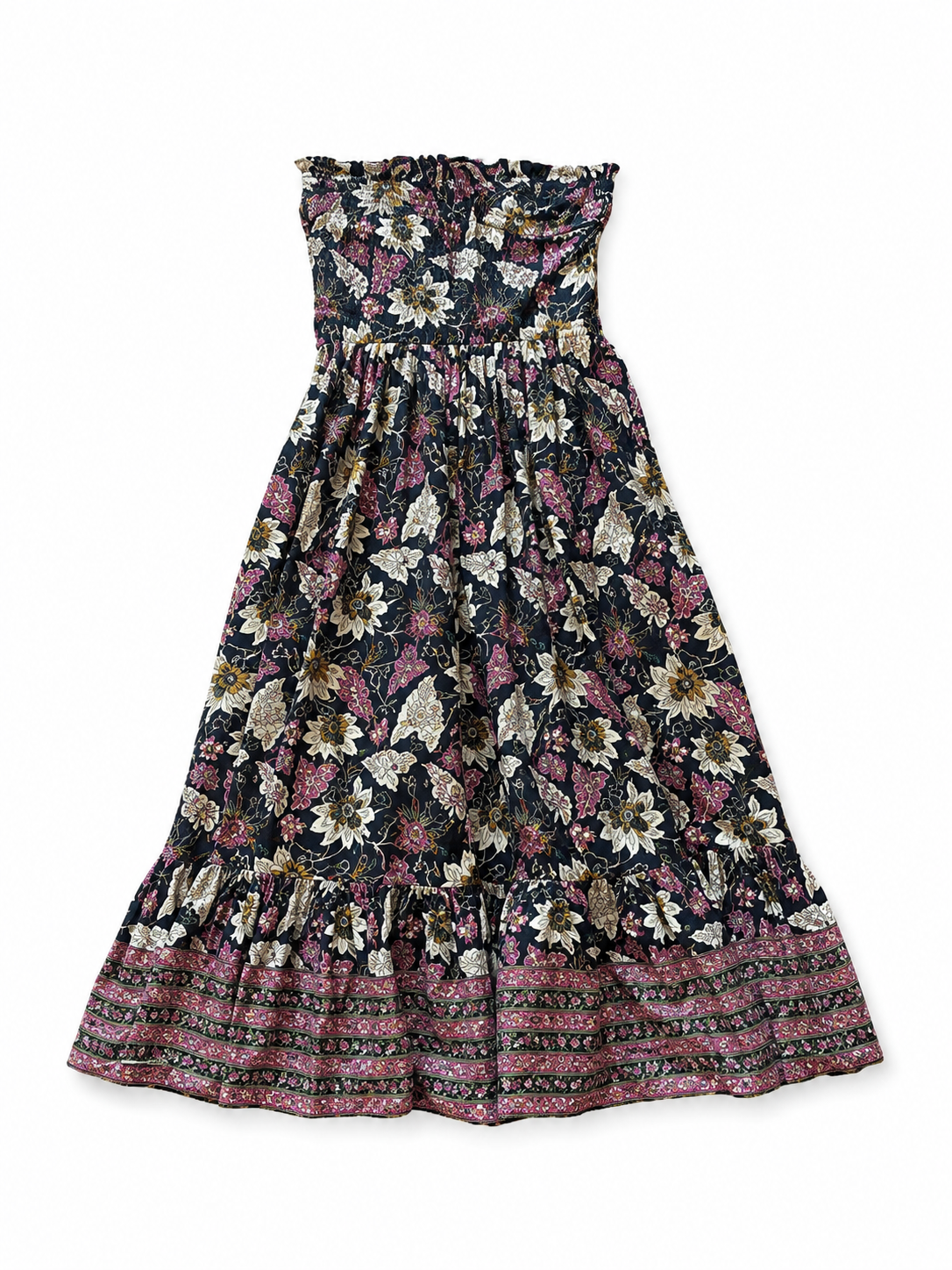 Blue Purple Floral Dress
