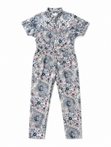 Floral Button-up Jumpsuit