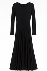 Black Jersey Dress with Glitter