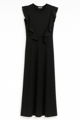 Black Ruffle Jumpsuit