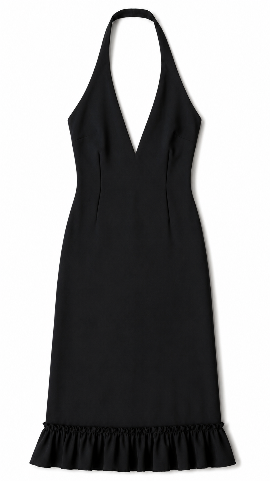 Vintage Black Halter Dress