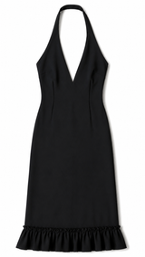 Vintage Black Halter Dress