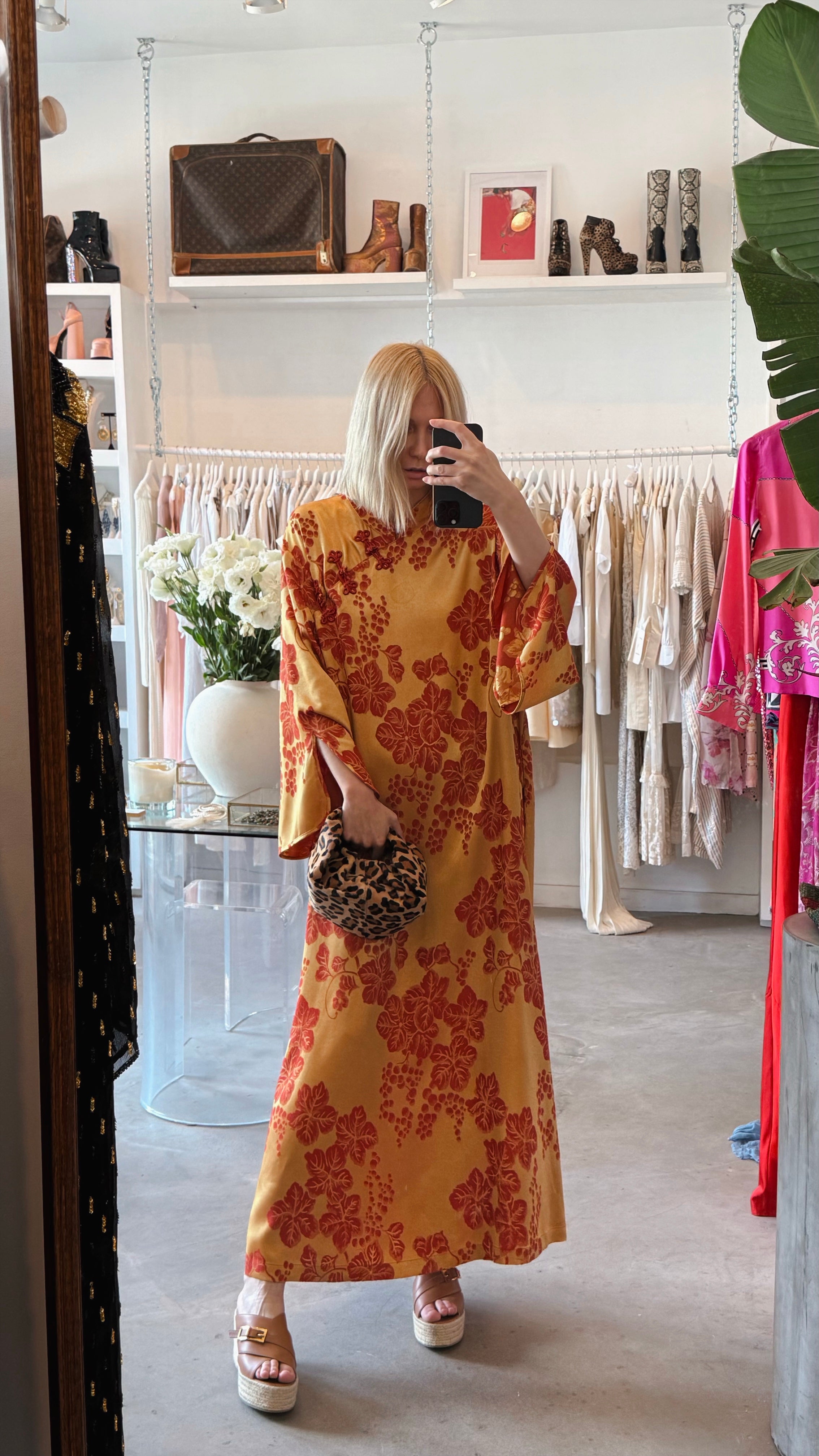 Vintage Mandarine Rope-Dress