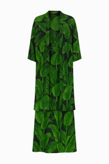 Leaf Print Skirt and Duster