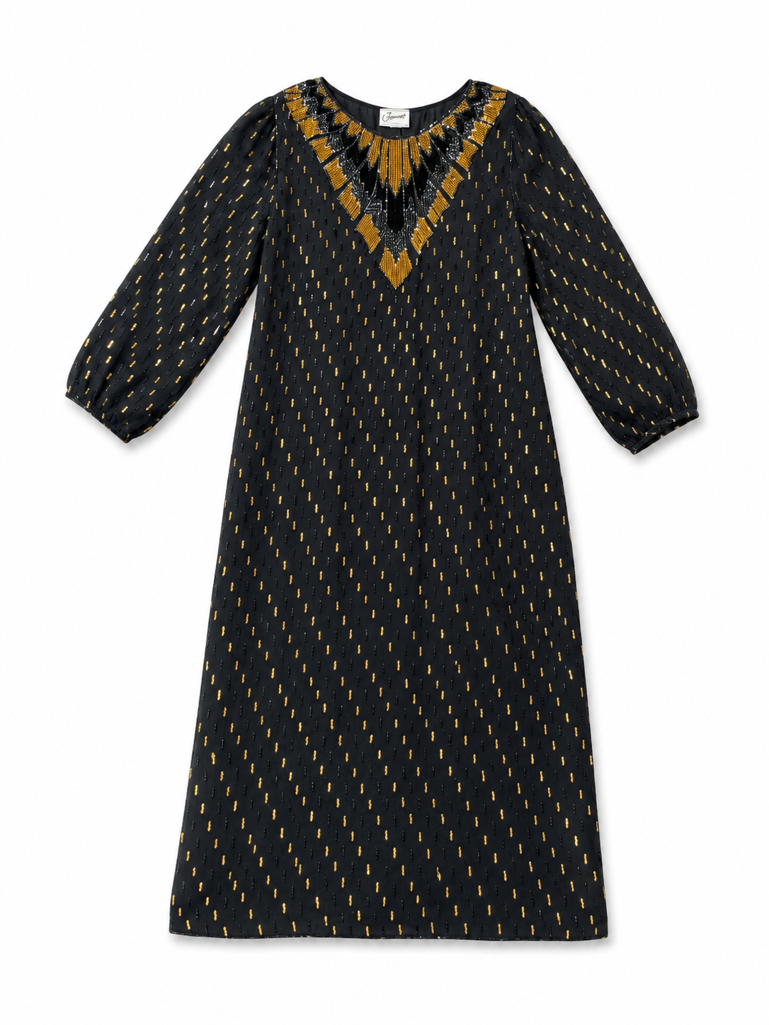 Black & Gold Kaftan