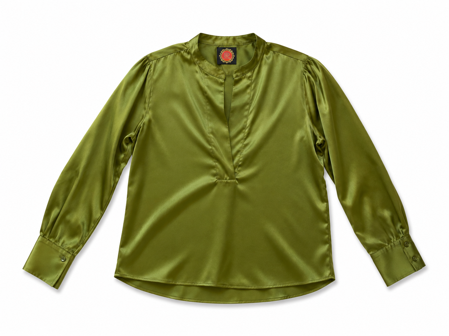 Green Silk Top