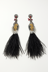 Peacock Dangle Earrings